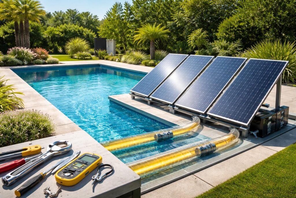 découvrez notre guide complet pour fabriquer un chauffage piscine solaire efficace et écologique, étape par étape, afin de profiter d'une eau parfaitement tempérée toute la saison.