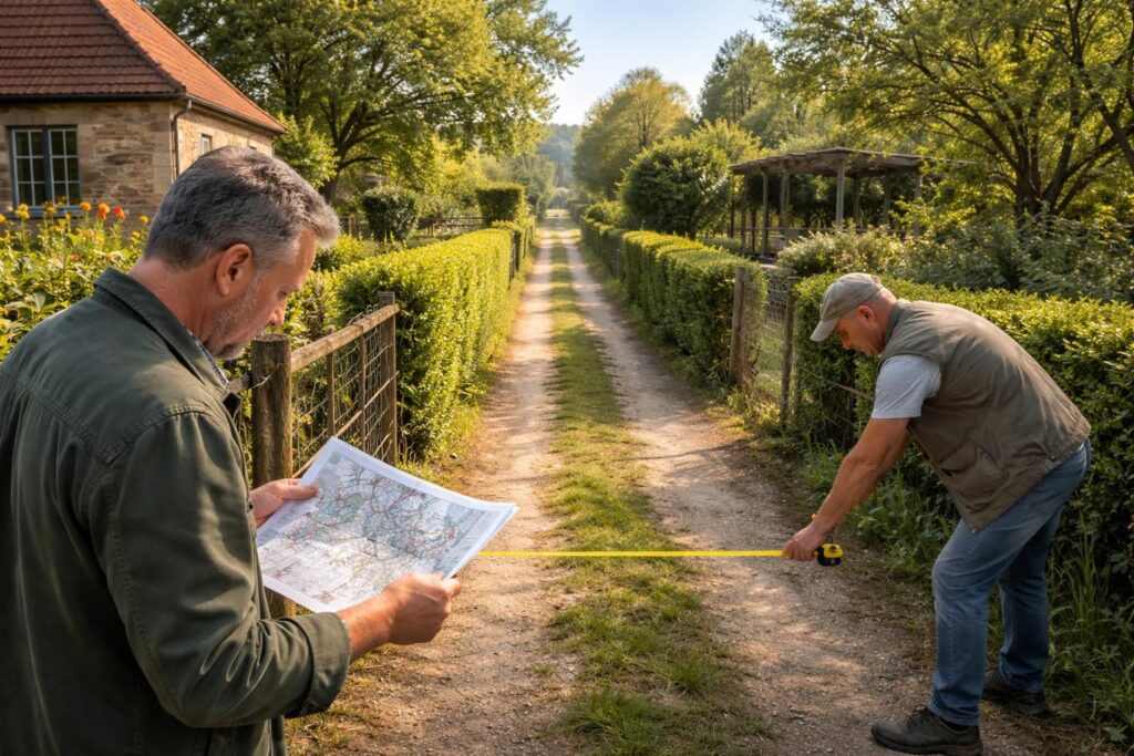 découvrez tout ce qu'il faut savoir sur la servitude de passage : la largeur légale à respecter et nos conseils pratiques pour prévenir les conflits entre voisins.