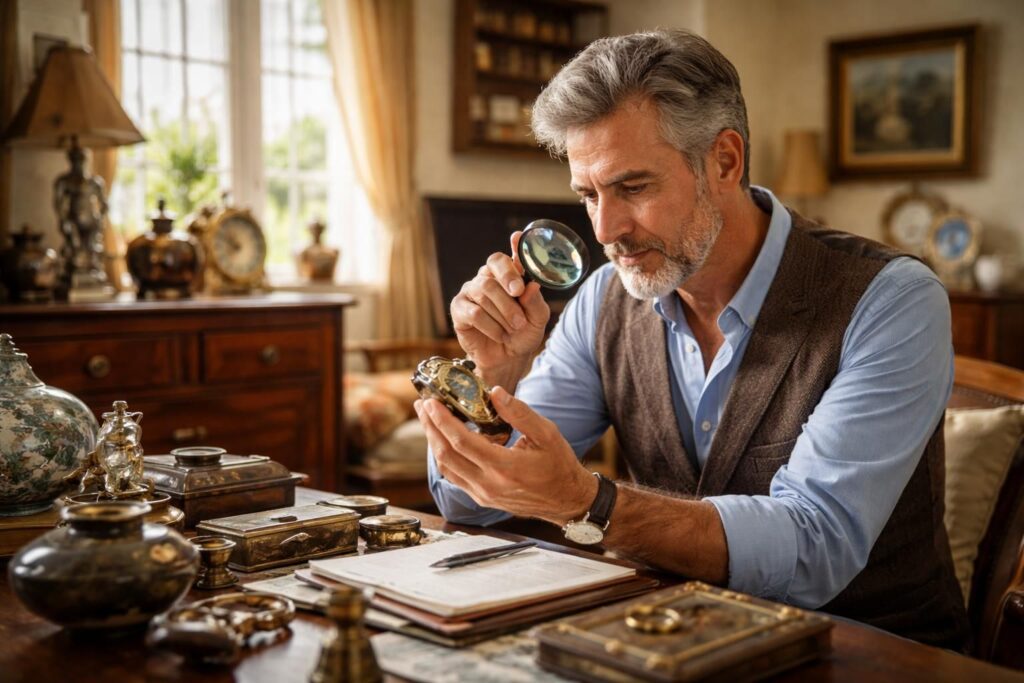 brocanteur se déplaçant à domicile pour une expertise rapide et fiable de vos objets. évaluation professionnelle et conseils personnalisés partout chez vous.