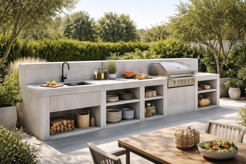 découvrez comment fabriquer une cuisine extérieure en béton cellulaire, alliant durabilité, légèreté et esthétique pour un espace convivial et fonctionnel.