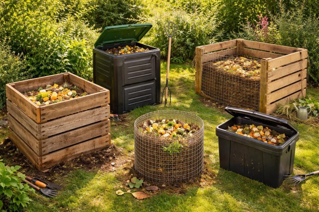 apprenez à fabriquer un composteur avec nos 5 modèles diy simples et rapides à réaliser pour recycler vos déchets verts et enrichir votre jardin.