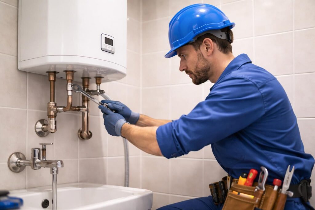 service de dépannage rapide et efficace pour votre chauffe-eau par un plombier professionnel. intervention garantie pour toutes pannes et installations.