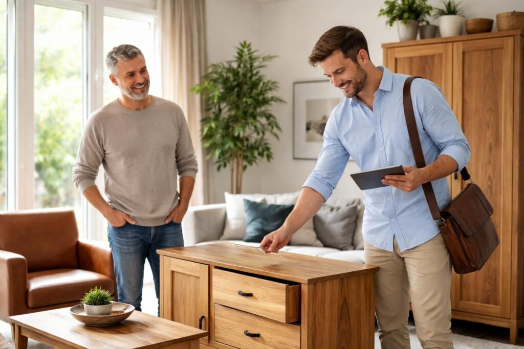 profitez d'un rachat de meubles à domicile rapide et sans tracas. vendez facilement vos meubles en toute confiance, avec un service simple et efficace.