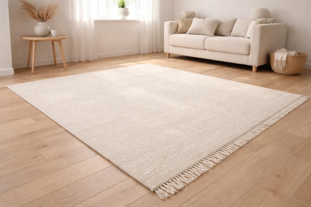 découvrez notre sélection de tapis beige, élégants et polyvalents, parfaits pour apporter chaleur et douceur à votre intérieur.